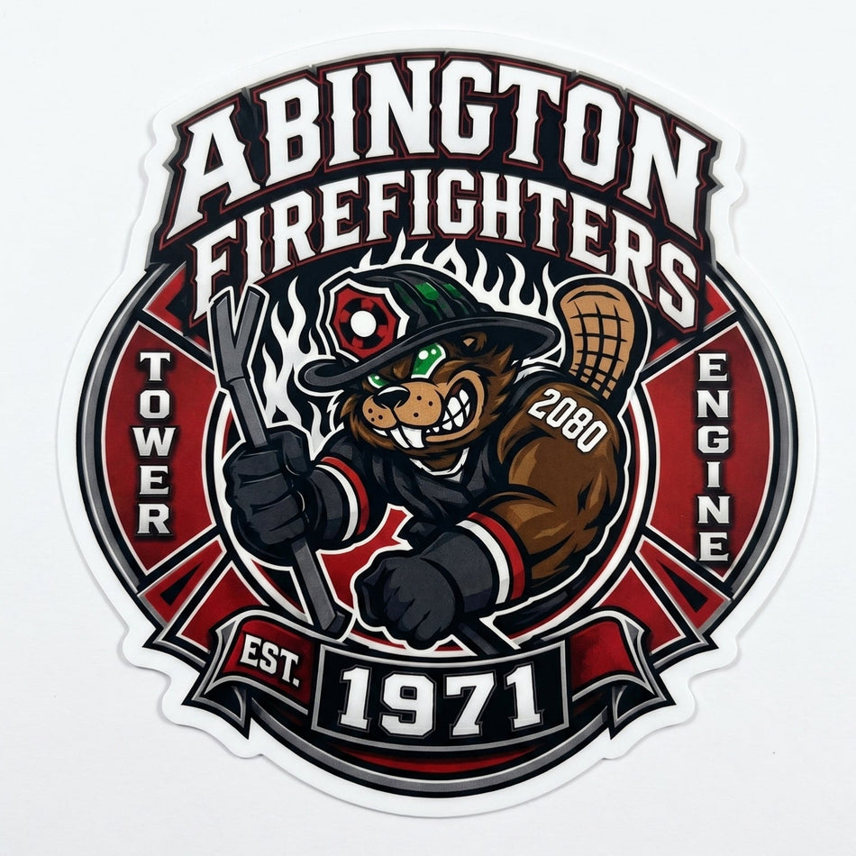 Abington Firefighters Window/Helmet Decal or MAGNET (sqd.1)