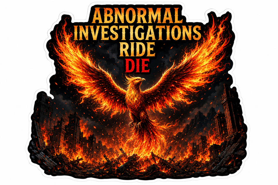 Abnormal Investigations Customer Window or Helmet Decal (sqd.1)