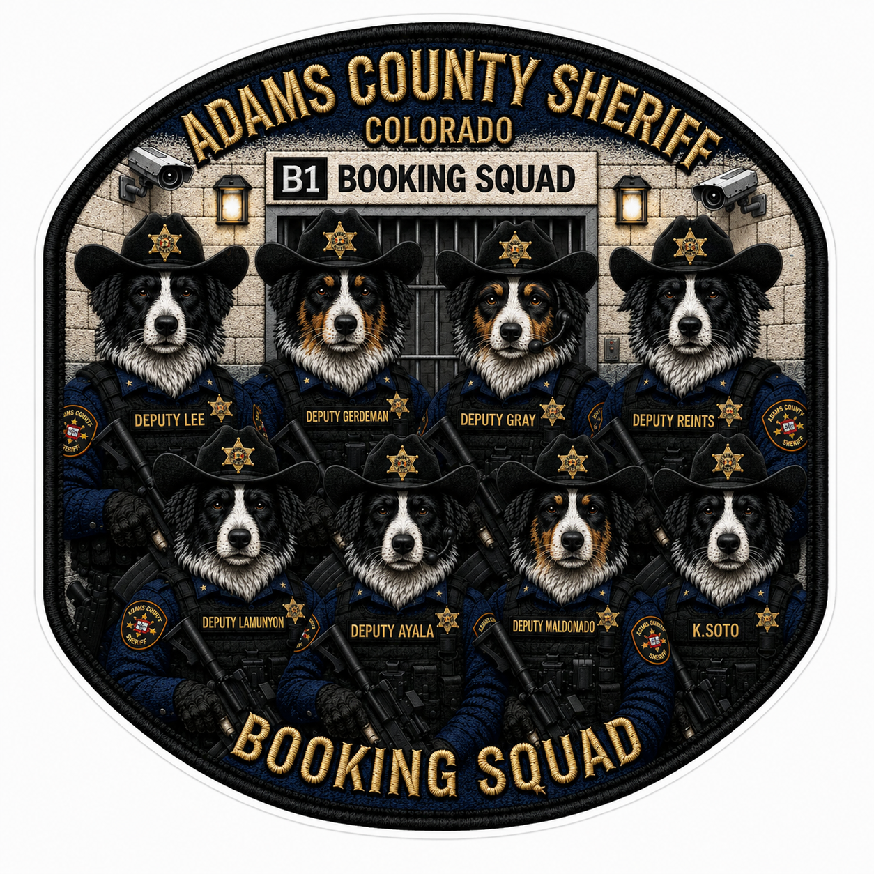 Adams County Sheriff Customer Decal or Magnet economy non-reflective decal