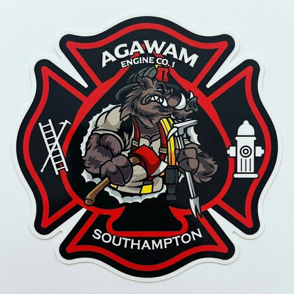 Agawam South hampto Window/Helmet Decal or MAGNET (sqd.1)