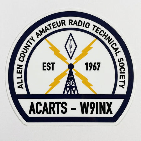 Allen County Amateur Radio Customer Decal or Magnet economy non-reflective decal