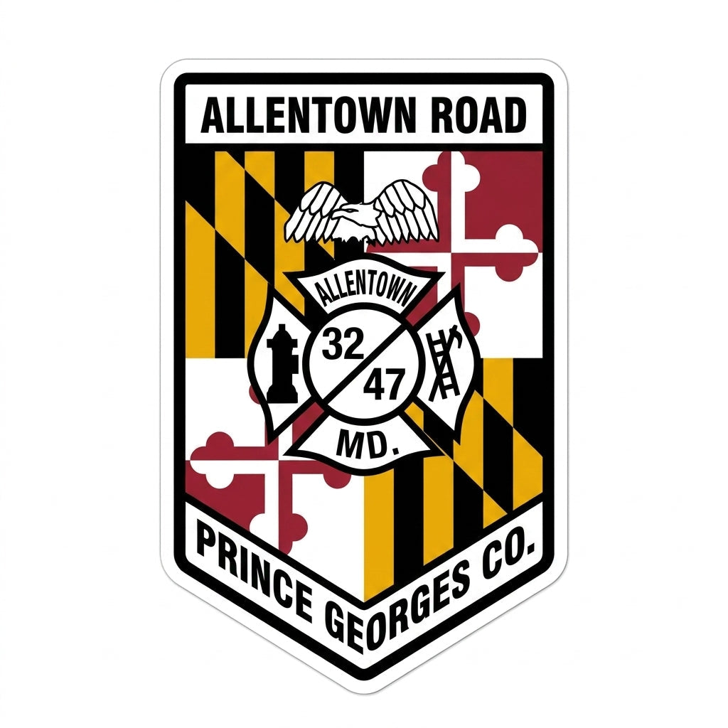 Allentown Road PG County Customer Decal or Magnet economy non-reflective decal