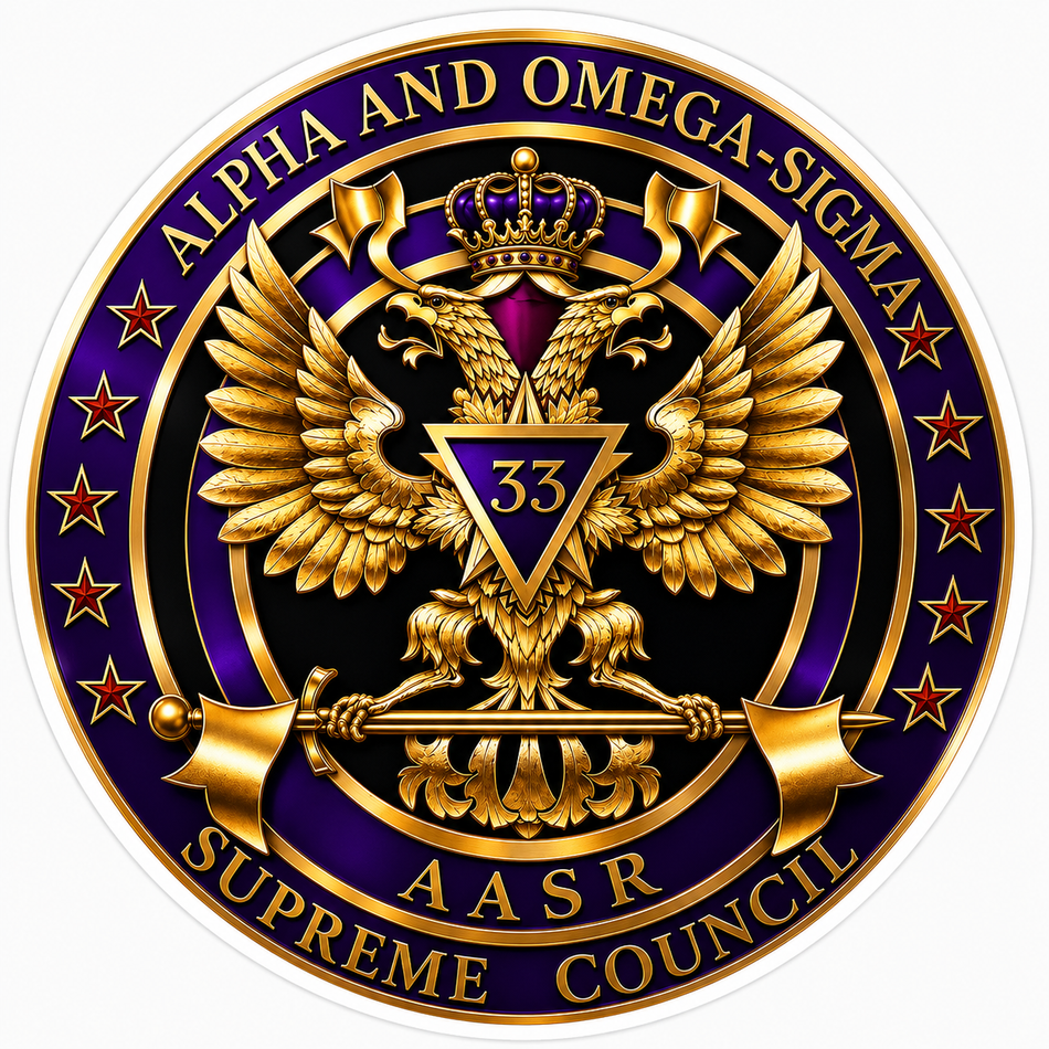 Alpha and Omega Customer Decal – Economy Bulk Decals sqd.1