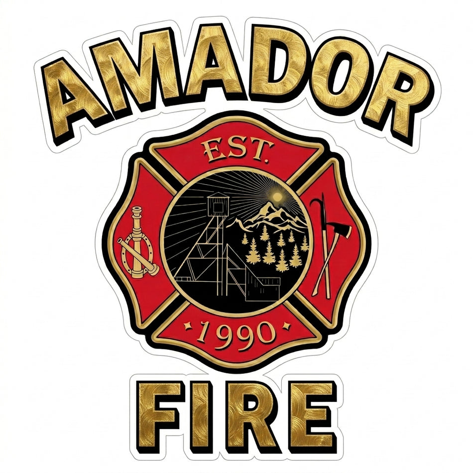 Amador Fire Department Window/Hardhat Decal