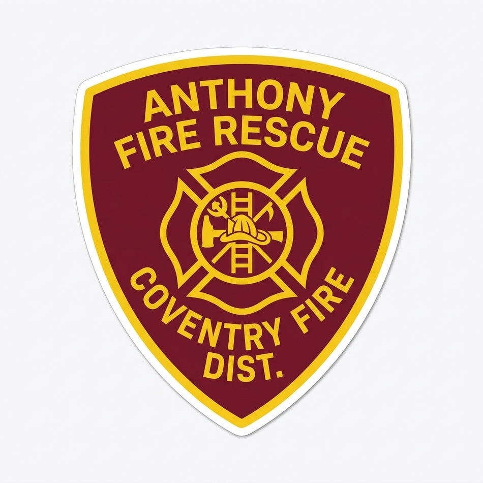 Anthony Fire Rescue Window/Helmet Decal or MAGNET (sqd.1)