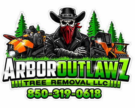 Arboroutlawz Tree Removal Custom Window or Helmet Decal economy bulk decal