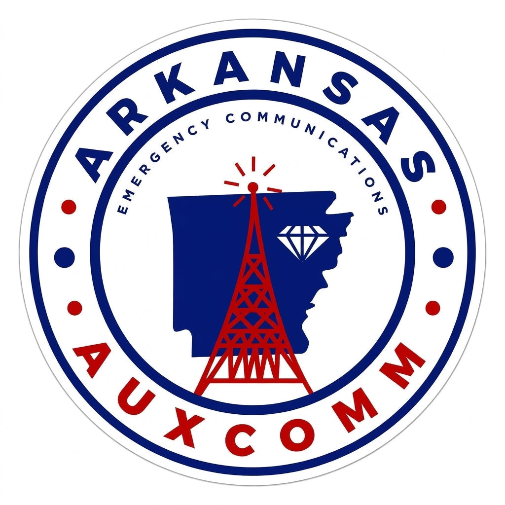 Arkansas AuxCom Customer Decal or Magnet economy non-reflective decal
