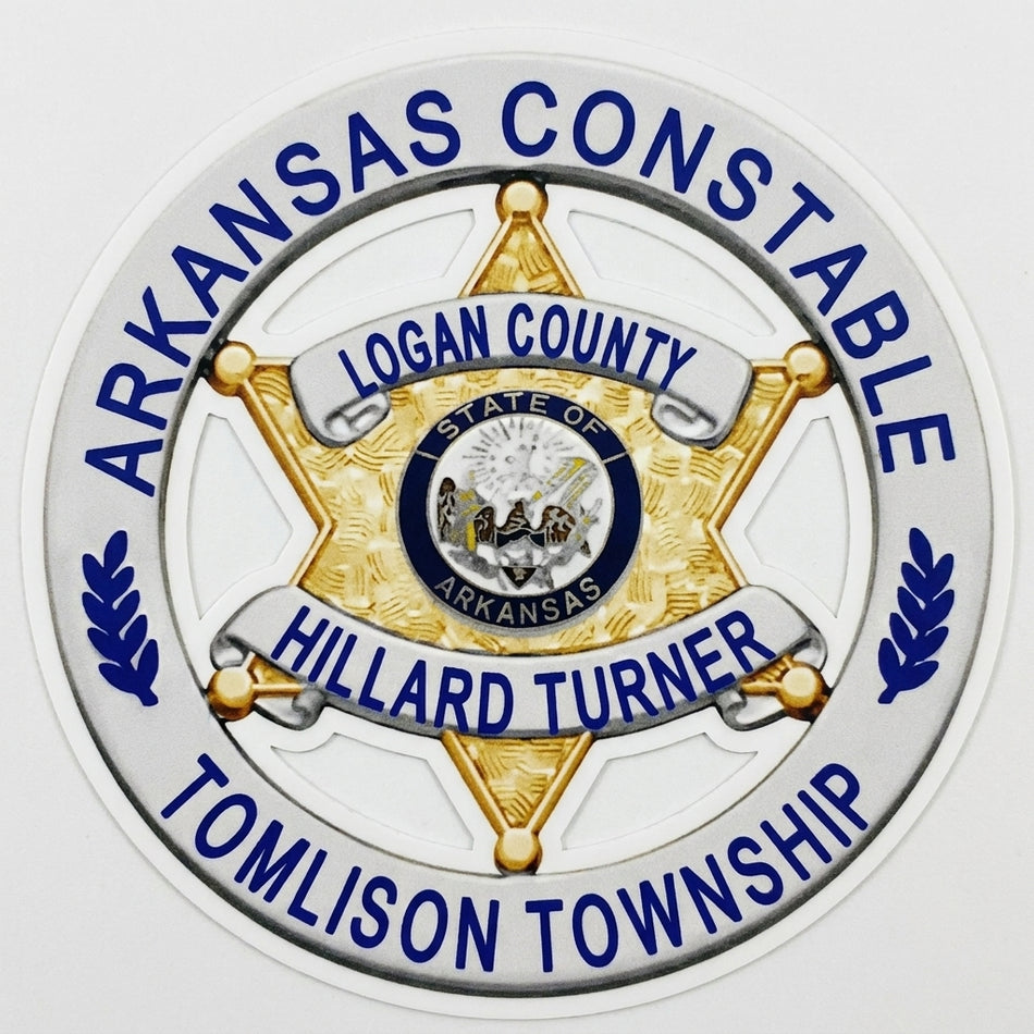Arkansas Constable Window/Helmet Decal or MAGNET (sqd.1)