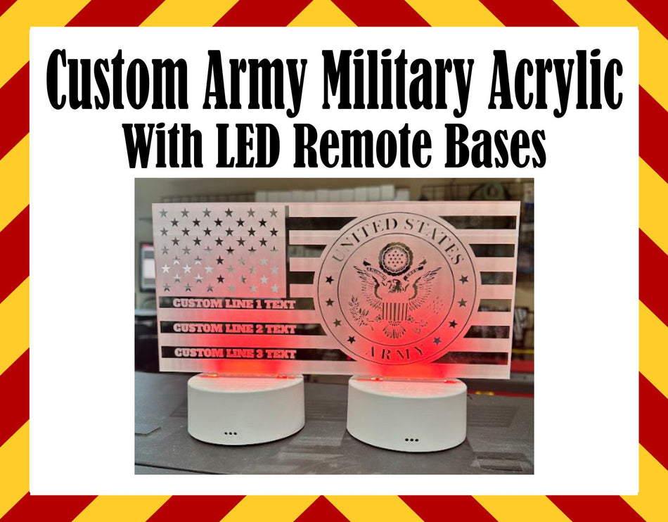 Custom Military LED Acrylic Design