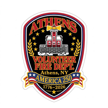 Athens Volunteer Fire Customer Decal or Magnet economy non-reflective decal