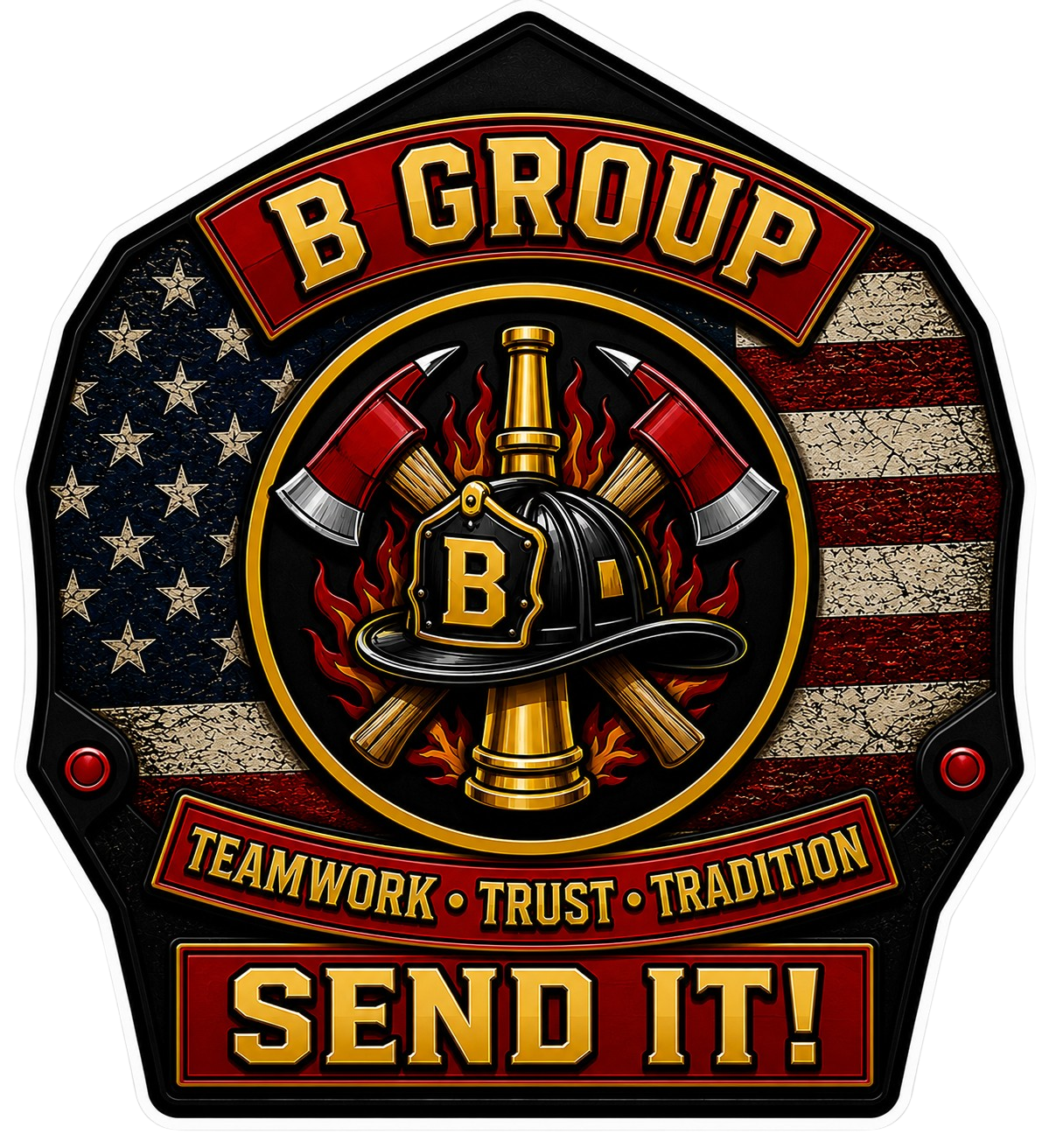B Group Helmet Shield Customer Window or Helmet Decal economy non-reflective decal