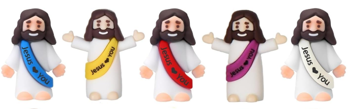 Christian Cross Gifts PACK OF 5 BABY JESUS MIni Figurine gifts.