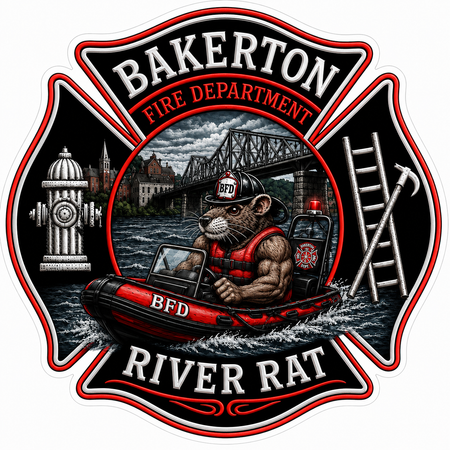 Bakerton River Rad Customer Decal or Magnet economy non-reflective decal