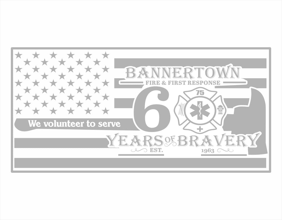 Bannertown Custom Engraved Flag Design