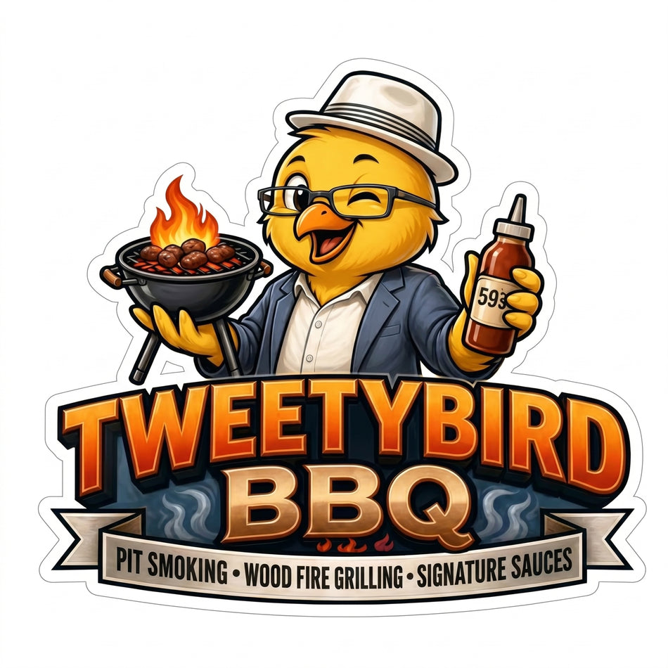 Tweety Bird BBq Window/Helmet Decal or MAGNET (sqd.1)