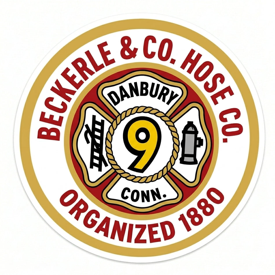 Beckerle & Company Hose Window/Helmet Decal or MAGNET (sqd.1)