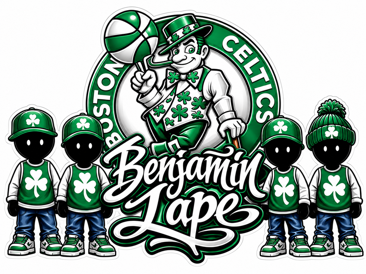 Benjamin Celtic Logo Custom Window or Helmet Decal economy bulk decal