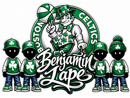 Benjamin Celtic Logo Custom Window or Helmet Decal economy bulk decal