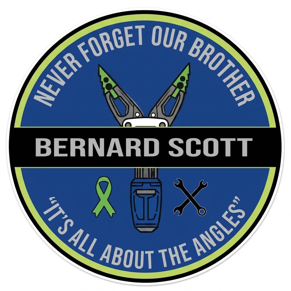 Bernard Scott Memorial Window/Helmet Decal or MAGNET