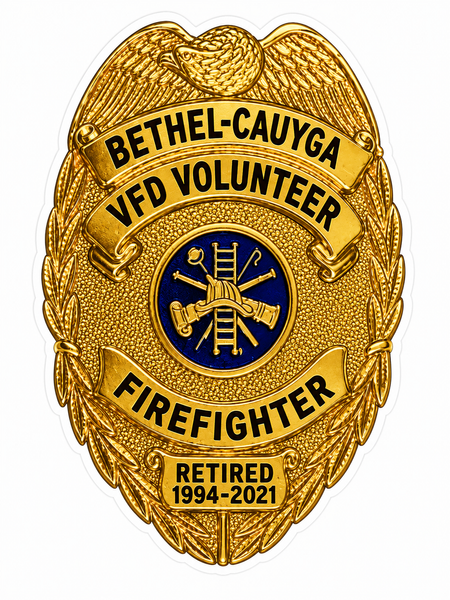 Bethel Cauyga Badge Customer Decal or Magnet economy non-reflective decal