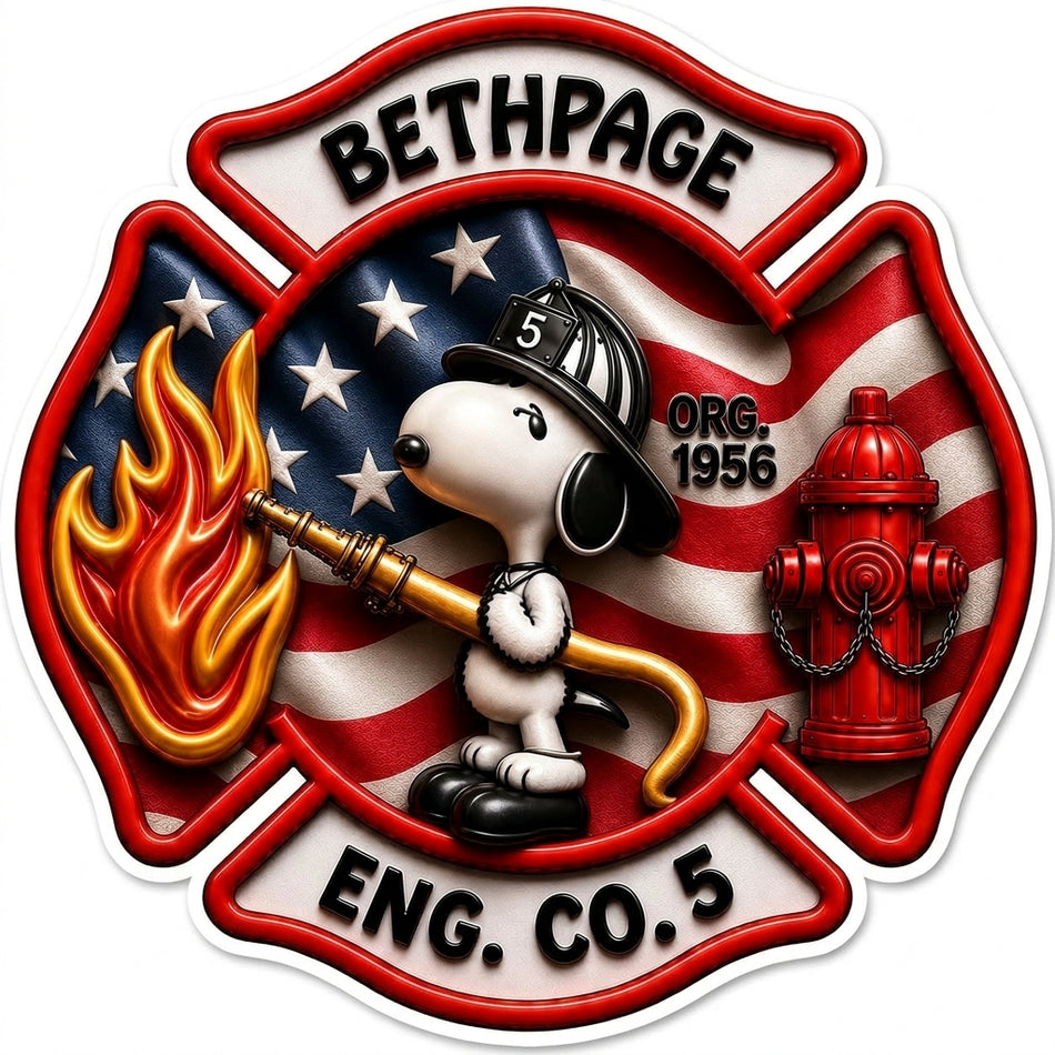 Bethpage Company 5 USA Window/Helmet Decal or MAGNET (sqd.1)