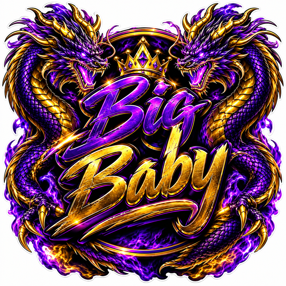 Big Baby ECONOMY Customer Decal Economy Bulk Decals (sqd.1)