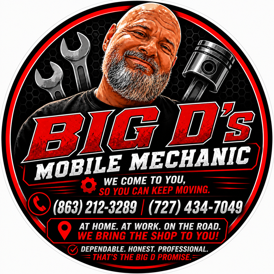Big D's Mobile Mechanic Customer Decal – Economy Bulk Decals sqd.1