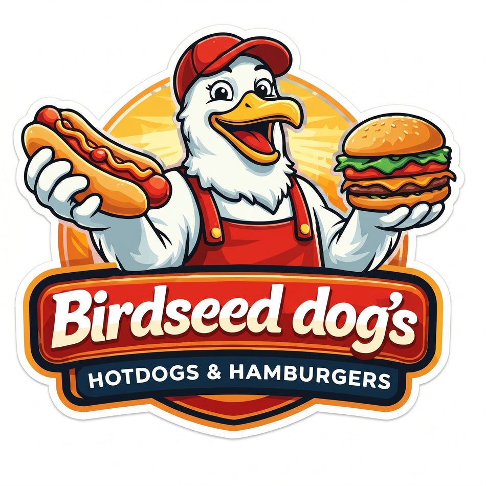 Birdseed Dogs Window/Helmet Decal or MAGNET (sqd.1)