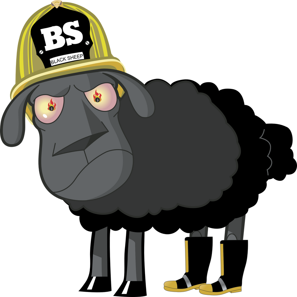 Window Sticker - Black Sheep Firefighter Decal