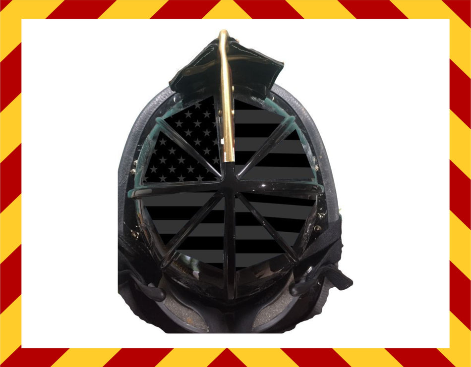 Window Decal -  Blacklite 8 Section Reflective Helmet Flag