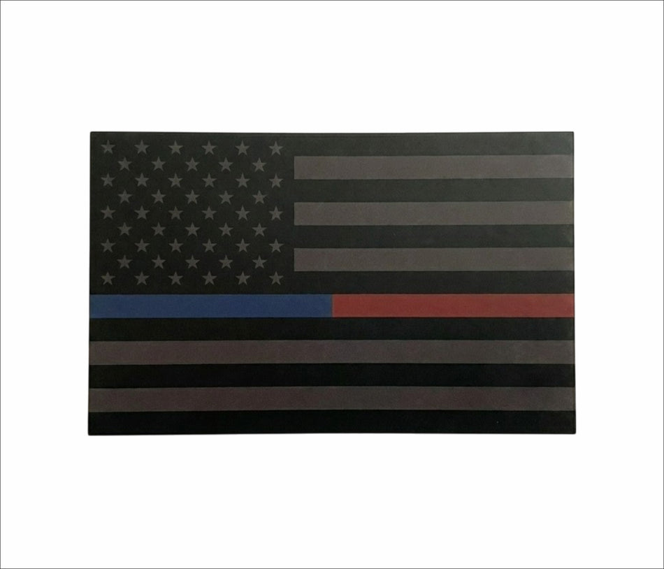 Blackout USA Flag Decal Half Red Half Blue