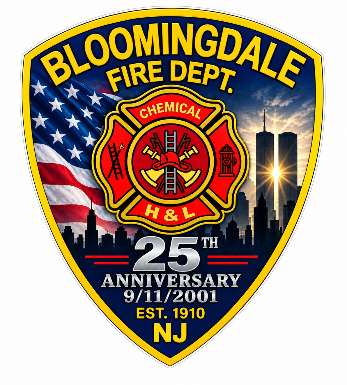 bloomingdale25 PREMIUM Customer Window or Helmet Decal (sqd.1)