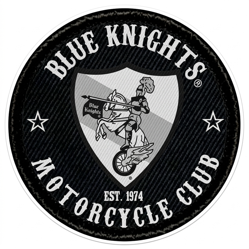 Blue Knights Motorcycle Club Customer Decal or Magnet (sqd.1)