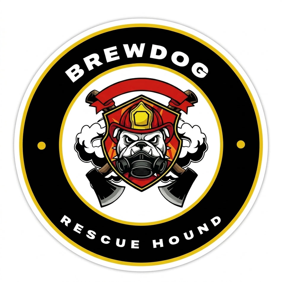 Brewdog Rescue Hound Window/Helmet Decal or MAGNET (sqd.1)
