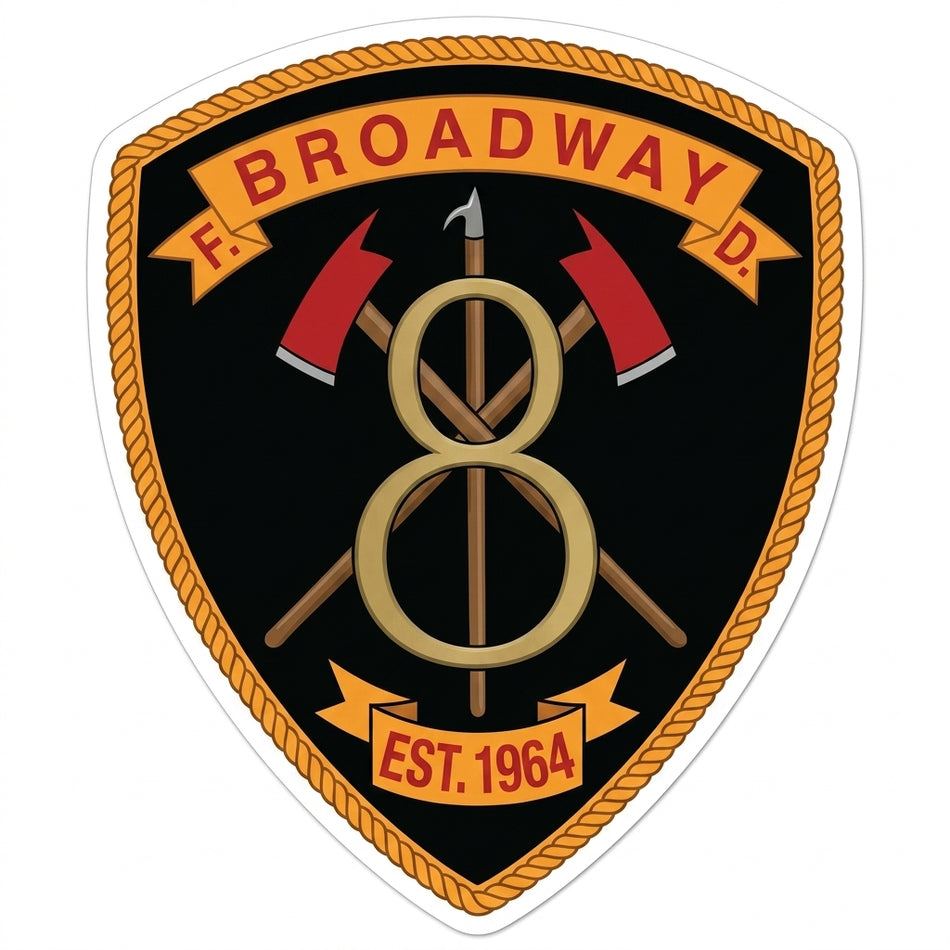Broadway Est. 1964 Window/Helmet Decal or MAGNET (sqd.1)