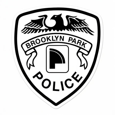 Brooklyn Park Seal Customer Decal or Magnet economy non-reflective decal