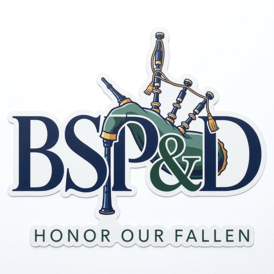 BSP&D Honor Fallen Window or Helmet Decal (rctd.1)