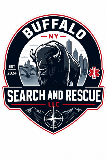Buffalo Search & Rescue Customer Window or Helmet Decal economy non-reflective decal
