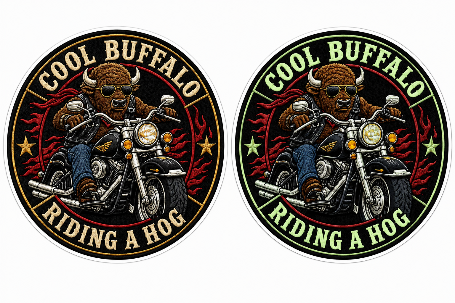 Cool Buffalo Customer Window or Helmet Decal economy non-reflective decal