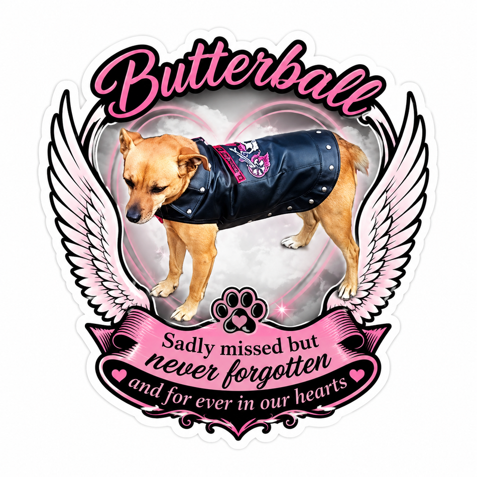 Butterball Never Forgotton Customer Decal – Economy Bulk Decals sqd.1