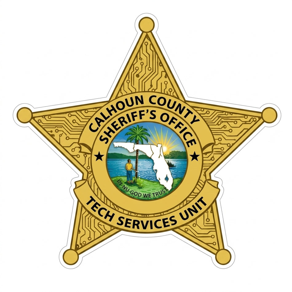 Calhoun County Sheriff Window/Helmet Decal or MAGNET