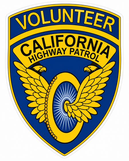 Volunteer California HP Customer Window or Helmet Decal economy non-reflective decal
