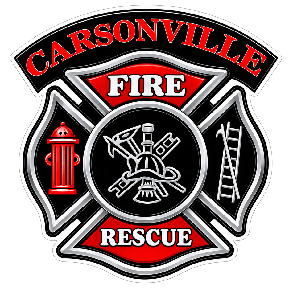 Carsonville Fire Rescue Customer Decal – Economy Bulk Decals sqd.1