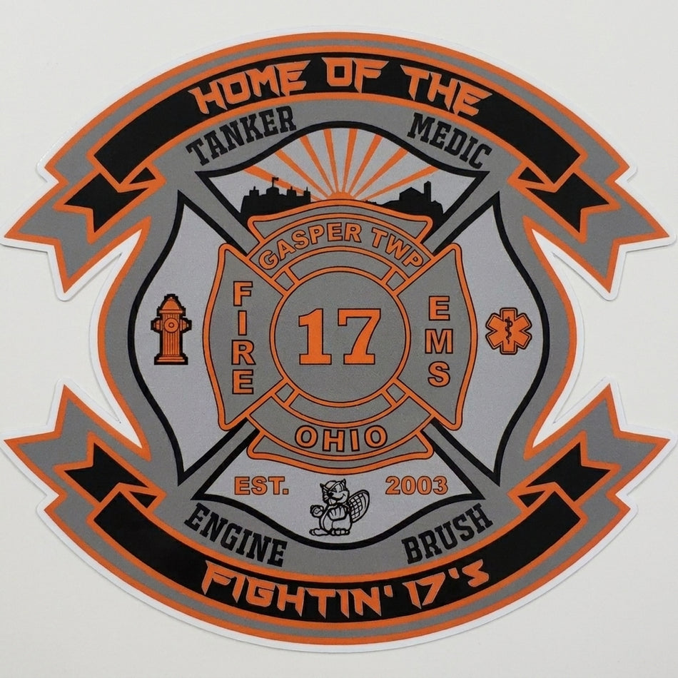 Gasper Township Fire Customer Decal or Magnet (sqd.1)