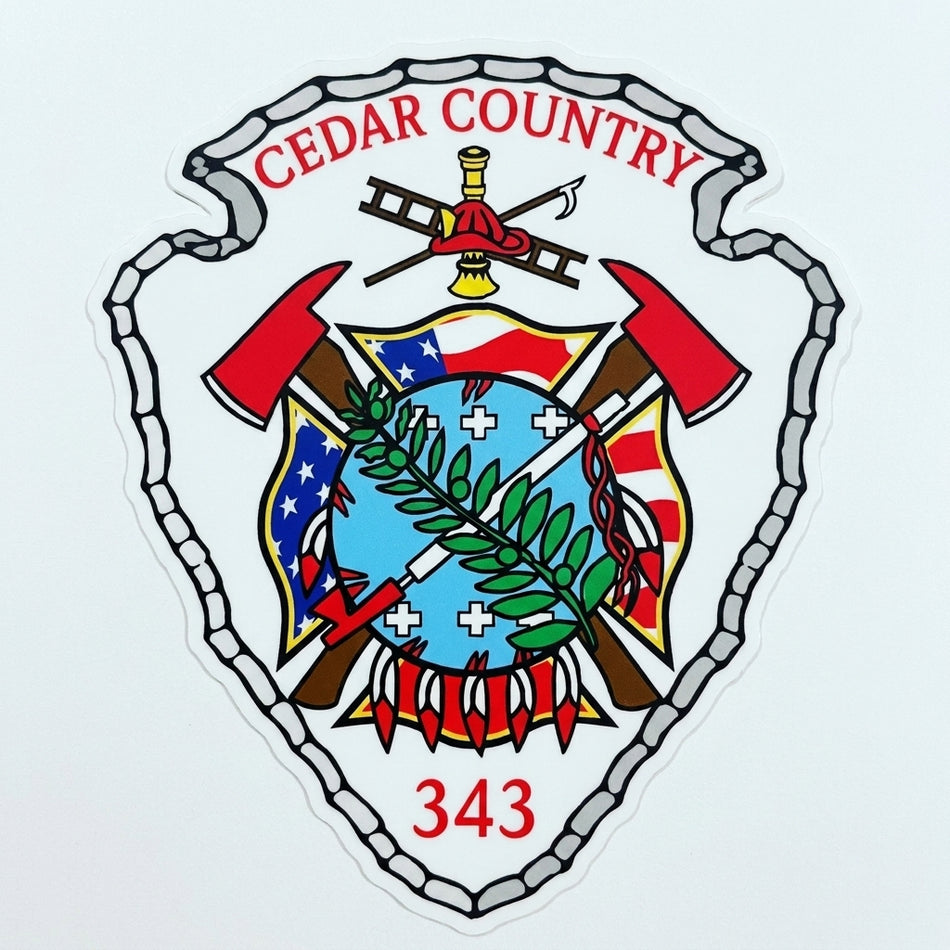 Cedar Country 343 Window/Helmet Decal or MAGNET