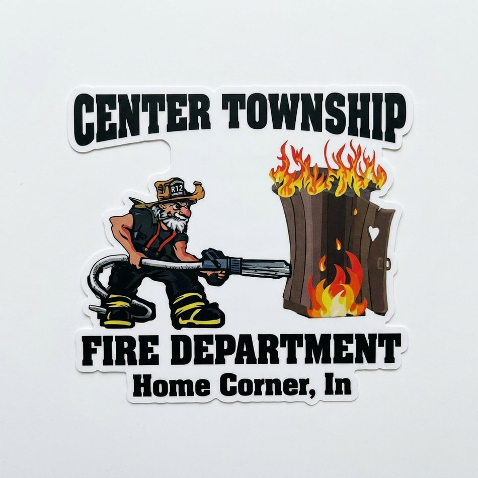 Center Township Fire Dept. Customer Decal or Magnet (sqd.1)