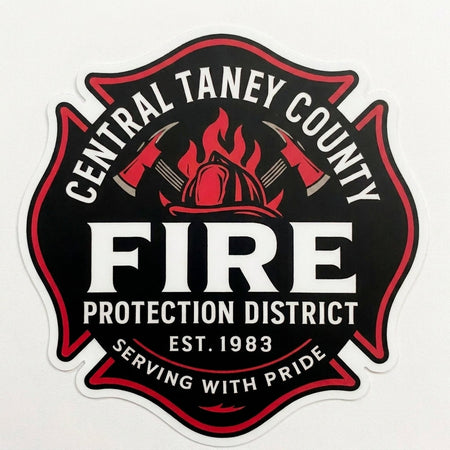 Central Taney County Fire Customer Decal or Magnet economy non-reflective decal