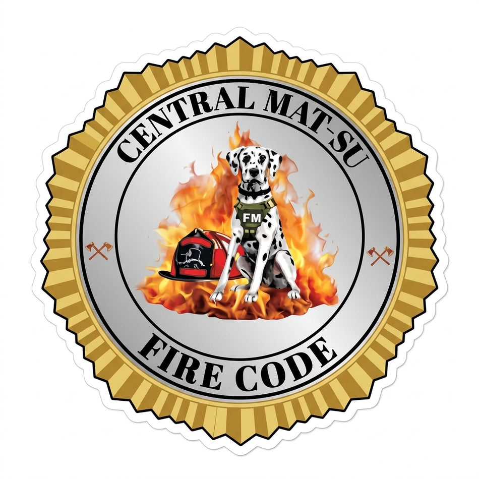 Central Matsu Fire Code Window/Helmet Decal or MAGNET