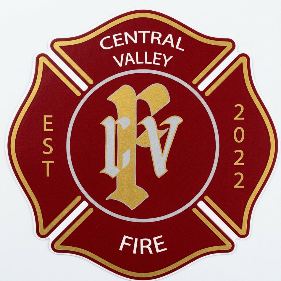 Central Valley Fire Window/Hardhat Decal