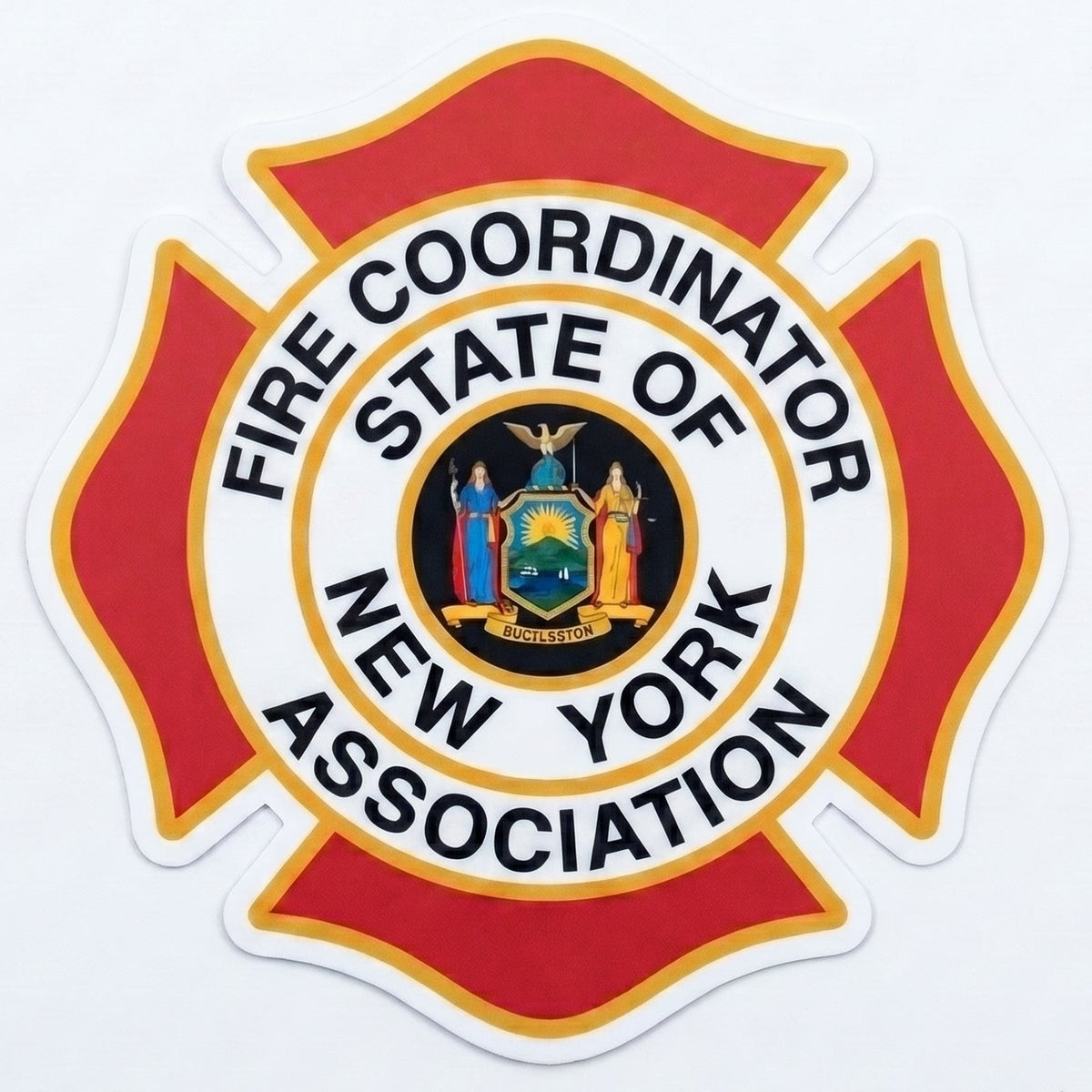 Logo of the Fire Coordinator State of New York Association on a white background